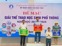 TRƯỜNG THPT TRẦN HƯNG ĐẠO XẾP VỊ THỨ 7 TOÀN ĐOÀN TẠI ĐẠI HỘI THỂ THAO HỌC SINH TỈNH QUẢNG NAM