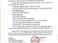 NHẬP HỌC CHO HỌC SINH KHỐI 10 NĂM HỌC 2026-2027